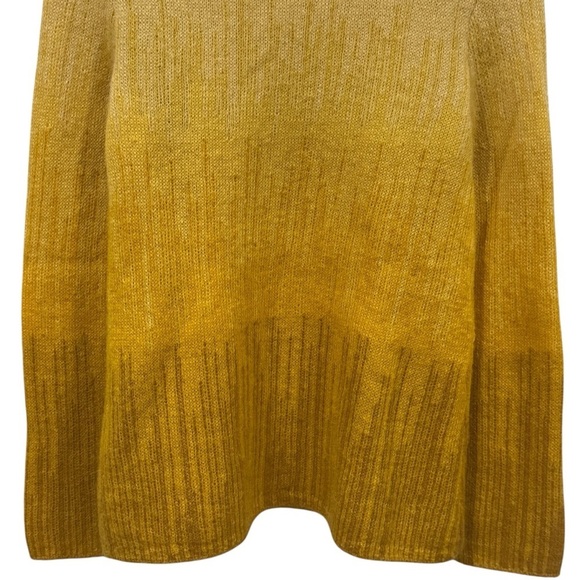 COS Yellow Balayage Long Sleeve Crewneck Mohair Wool Blend Women’s Size XS - Picture 7 of 11